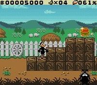 une photo d'Ã©cran de Daffy Duck - Un Tresor de Canard sur Nintendo Game Boy Color